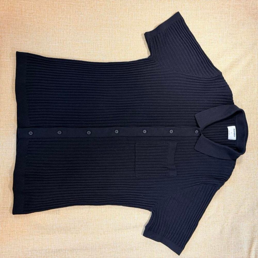 Old navy black ribbed knit J0018-03UPP